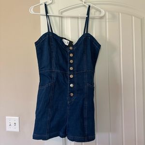 Denim romper